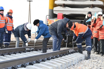 Фотография к новости: Достық-Мойынты теміржолы. Екінші жолдың құрылысы басталды