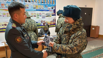 Фотография к новости: Павлодарлық сарбаздар алғаш рет дауыс берді