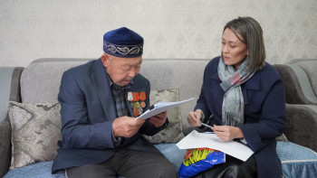 Фотография к новости: Семейлік соғыс ардагері үйінде дауыс берді