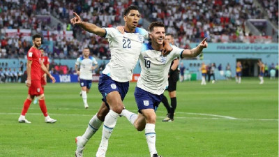 ӘЧ-2022: Футболдан Англия құрамасы Иранды ойсырата ұтты