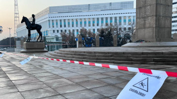 Фотография к новости: Алматыда Қаңтар оқиғасынан кейін ғимараттар қалай жөнделді