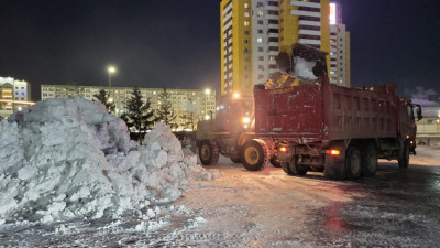 Астанада қыс мезгілі басталғалы 1,7 млн текше метрден аса қар шығарылды