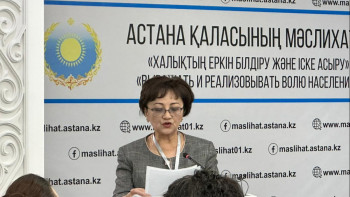 Фотография к новости: Бектемісова Астанадағы сайлаудың өңірлерден ерекшелігін атады