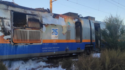 «Петропавл-Алматы» пойызының вагонынан өрт шықты