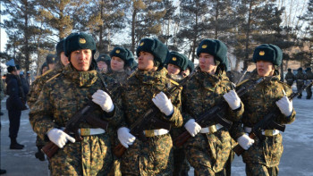 Фотография к новости: Қостанайда сарбаздардың ант қабылдау рәсімі өтті