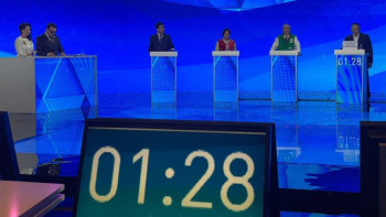 Фотография к новости: Сайлау-2023. Саяси партиялар арасындағы пікірсайыс кеші басталды