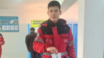 Фотография к новости: Шардарада жедел жәрдем қызметшілері дауыс берді