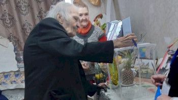 Фотография к новости: Ұлы Отан соғысының ардагері дауыс берді