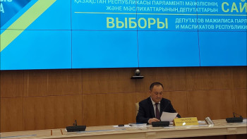 Фотография к новости: Сайлауға құқығы бар азаматтардың жартысынан көбі дауыс берді