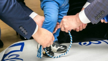 Фотография к новости: Екібастұздық полицейлер «Тұсау кесер» рәсімін өткізді