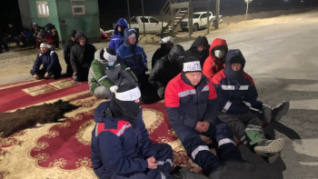 Фотография к новости: Жетібайдағы жұмыссыздар аштық акциясын тоқтатты