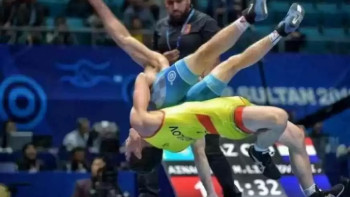 Фотография к новости: Грек-рим күресінен жастар арасында үздіктер анықталды