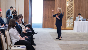 Фотография к новости: Елордада баспасөз хатшыларына арналған тренинг өтіп жатыр