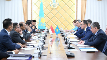 Фотография к новости: Мәулен Әшімбаев Индонезия парламенті палатасының вице-спикерімен кездесті