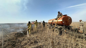 Фотография к новости: Атырау облысындағы өрт сөндірілді