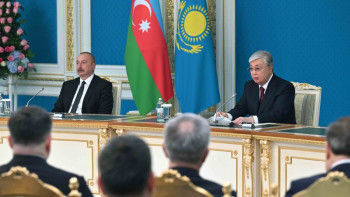 Фотография к новости: Әзербайжан мен Қазақстан өз келешегін өзі құратын елдер - Ильхам Әлиев