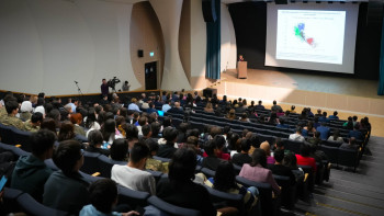 Фотография к новости: Әлемнің жетекші университеттерінің ғалымдары дәріс оқыды