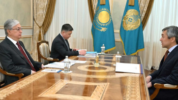 Фотография к новости: Президент «Атамекен» ҰКП президиумының төрағасын қабылдады