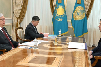 Фотография к новости: Президент «Атамекен» ҰКП президиумының төрағасын қабылдады