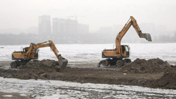 Фотография к новости: Сайран көлін қалпына келтіру жұмыстары жүріп жатыр