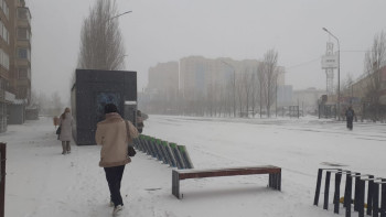 Фотография к новости: Астанаға қыс қайтып келді