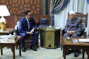 Фотография к новости: Сұлтан Бейбарыстың мерейтойын тойлау әл-Азһардың Бас имамымен талқыланды