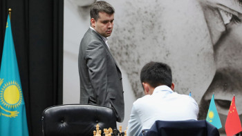 Фотография к новости: Астанада шахматтан әлем чемпионы атағы үшін 5-ші партия ойналды