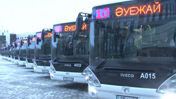 Фотография к новости: Елордада ауа райына байланысты автобустар кешігіп жатыр