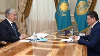 Фотография к новости: Тоқаев «Хабар» Агенттігі» АҚ Басқарма төрағасы Берік Уәлиді қабылдады