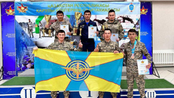 Фотография к новости: Қарулы күштер арасында әскерилендірілген кростан чемпионат өтті