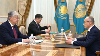 Фотография к новости: Президент Ұлттық банк төрағасы Ғалымжан Пірматовты қабылдады