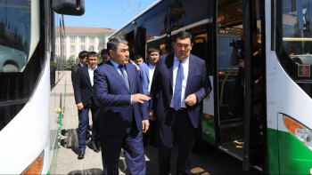 Фотография к новости: Таразда жаңа қоғамдық көліктер пайдалануға берілді