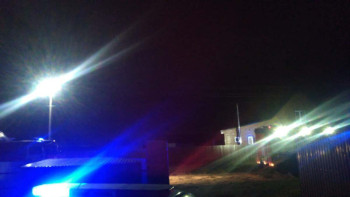 Фотография к новости: СҚО-да полицейлер өрттің алдын алды