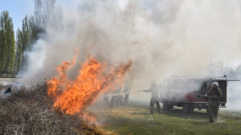 Фотография к новости: Павлодарда 6 гектар саяжай өртенді