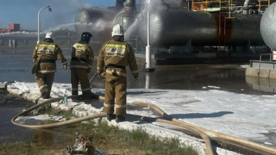 Ақтөбе облысының газ өңдеу зауытында өрт сөндірілді