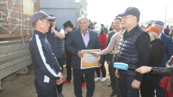 Фотография к новости: Тоғжанов «Ауыл аманаты» жобасының жүзеге асырылу барысымен танысты