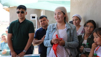 Фотография к новости: Сарыағашта аз қамтылған отбасы баспаналы болды