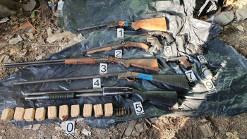 Фотография к новости: Жамбыл облысында бір айда 60 қару тәркіленді