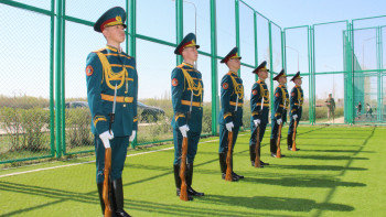 Фотография к новости: Ұлттық ұланның әскери оркестрі елордалықтарды құттықтады