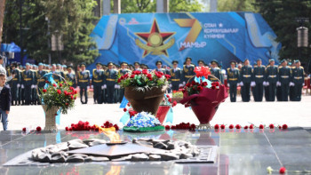 Фотография к новости: Алматыда Отан қорғаушыларға құрмет көрсетілді