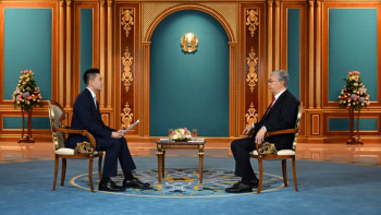 Фотография к новости: Қасым-Жомарт Тоқаев Қытай телеарнасына берген сұхбаты