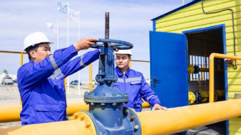 Фотография к новости: Ақтауда жоғары қысымды газ құбыры іске қосылды