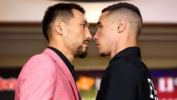 Фотография к новости: Әлімханұлы 26 нокауты бар канадалықпен айқас алдында көз арбасты