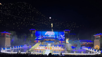 Фотография к новости: Сианьда жаңа технологиялар көмегімен ерекше қойылым көрсетілді