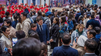 Фотография к новости: «Музейлер түні». Ұлттық музейге 47 мың адам келіп, рекорд қойды