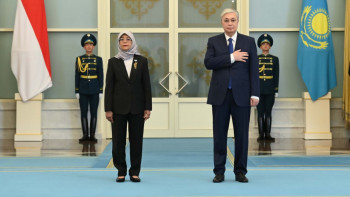 Фотография к новости: Ақордада Сингапур Республикасының Президентін қарсы алды