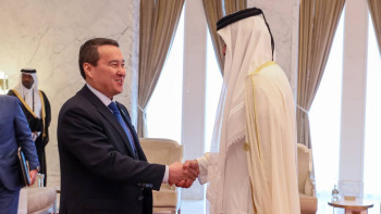 Фотография к новости: Смайылов пен Қатар Әмірі шейх Тәмим бин Хамад Әл Тәни кездесу өткізді