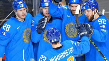 Фотография к новости: Хоккейден ӘЧ-2023: Қазақстан құрамасы Словенияны 4-3 есебімен ұтты