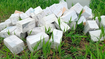 Фотография к новости: Елге 43 мың қорап темекі алып өтпек болғандар ұсталды