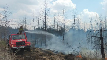 Фотография к новости: Абай облысындағы өрт. Елордалық құтқарушылар көмекке аттанды
